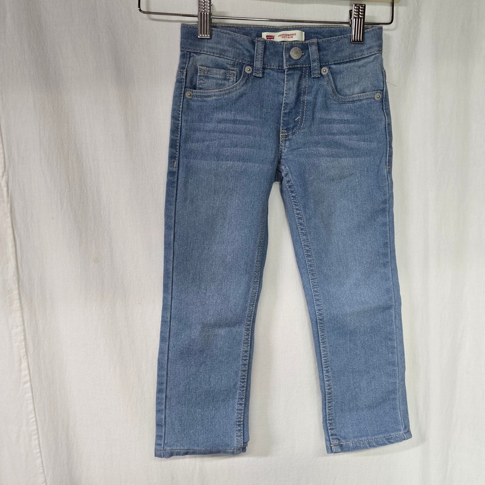 Levi's 511 Slim Jeans Boys 4 Regular Blue Denim Performance Stretch Classic